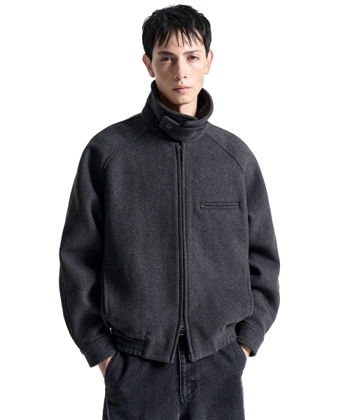 COSTUME O’CLOCK（コスチュームオクロック）の「[COCLXオジョンギュ] ウール2-WAYブルゾンジャケットチャコール COOSJK045CHARCOAL（ブルゾン・メンズ・その他・MEDIUM/LARGE/SMALL）」の3枚目の写真