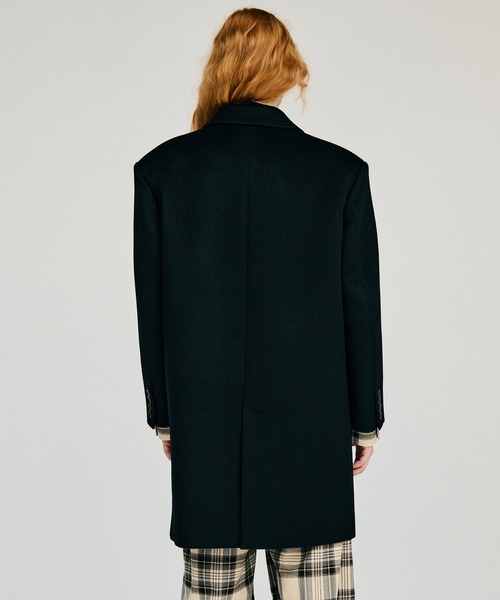 PRANK PROJECT(プランクプロジェクト)の「【2026Winter Pre-Order】カシミヤダブルブレストコート / Cashmere Double-Breasted Coat(ピーコート・レディース・ブラック・FREE)」の7枚目の写真