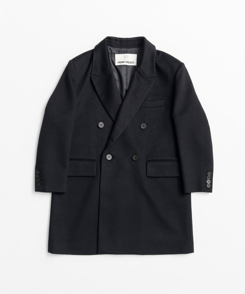 PRANK PROJECT(プランクプロジェクト)の「【2026Winter Pre-Order】カシミヤダブルブレストコート / Cashmere Double-Breasted Coat(ピーコート・レディース・ブラック・FREE)」の8枚目の写真