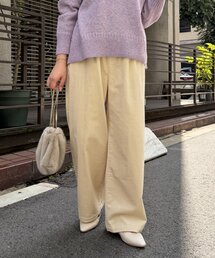 コーデュロイイージーパンツ 秋服