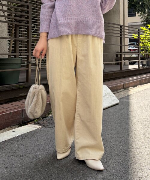 Jena espace merveilleux(ジェナ エスパスメルヴェイユ)の「コーデュロイイージーパンツ 秋服(その他パンツ・レディース・ブルー系その他/アイボリー・FREE)」の18枚目の写真