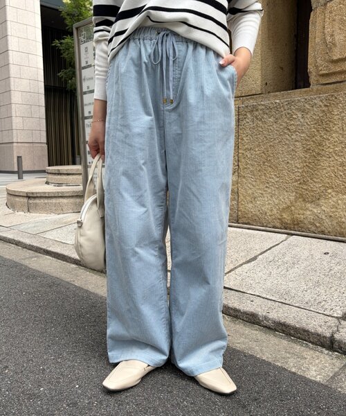 Jena espace merveilleux(ジェナ エスパスメルヴェイユ)の「コーデュロイイージーパンツ 秋服(その他パンツ・レディース・ブルー系その他/アイボリー・FREE)」の12枚目の写真