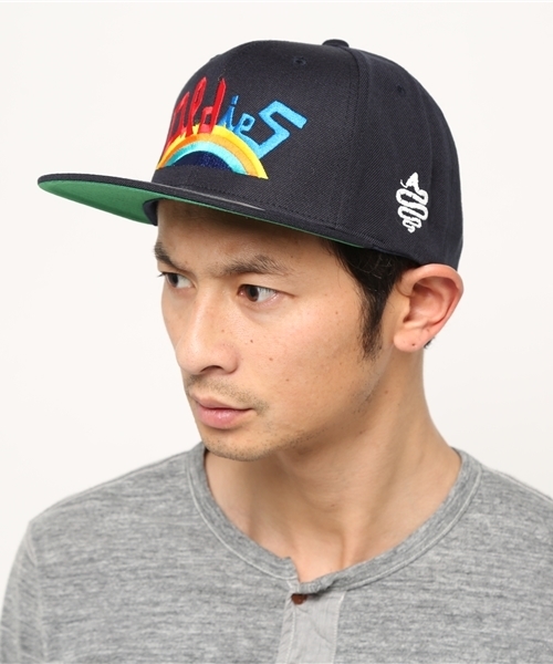 ALDIES(アールディーズ)の「Salsoul Cap レインボー 刺繍 キャップ(キャップ・メンズ・グリーン/バーガンディー/ブラック/カモフラージュ・FREE)」の15枚目の写真