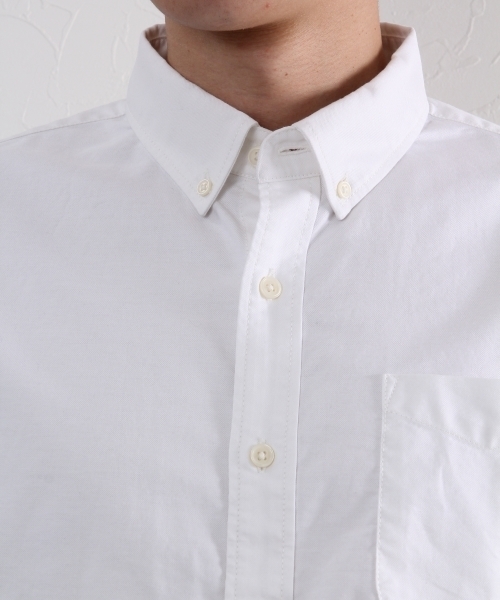 GLOBAL WORK(グローバルワーク)の「オックスフォードシャツ長袖/721403 (シャツ/ブラウス・メンズ・ベージュ/ネイビー/ホワイト/ワインレッド/カーキ/ライトブルー・SMALL/LARGE/MEDIUM/X-LARGE)」の8枚目の写真