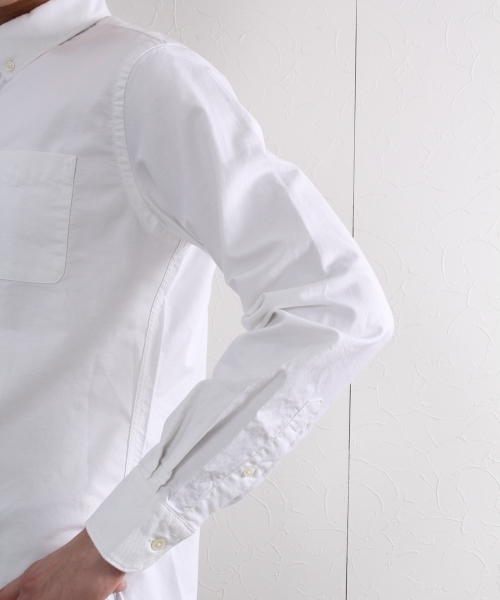 GLOBAL WORK(グローバルワーク)の「オックスフォードシャツ長袖/721403 (シャツ/ブラウス・メンズ・ベージュ/ネイビー/ホワイト/ワインレッド/カーキ/ライトブルー・SMALL/LARGE/MEDIUM/X-LARGE)」の11枚目の写真