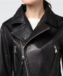 MOUSSY（マウジー）の「LACE UP LEATHER JACKET（ライダースジャケット