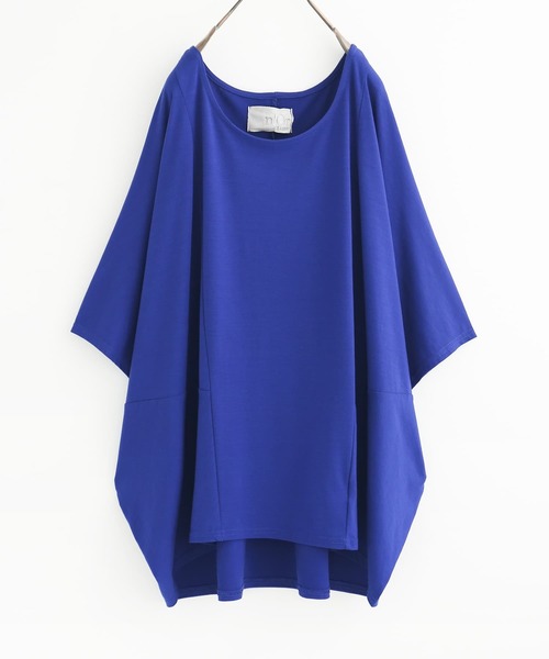 n'OrLABEL(ノアールレーベル)の「ニュアンス着回しドルマンカットソー(Tシャツ/カットソー・レディース・チャコールグレー/ブルー/チェリーピンク/ブラック/カーキ/ライトグレー・FREE)」の12枚目の写真