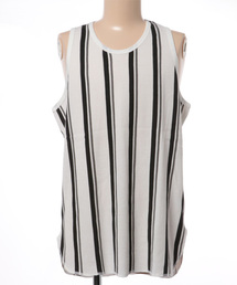 ikka | ストライププリントタンクトップ(タンクトップ)