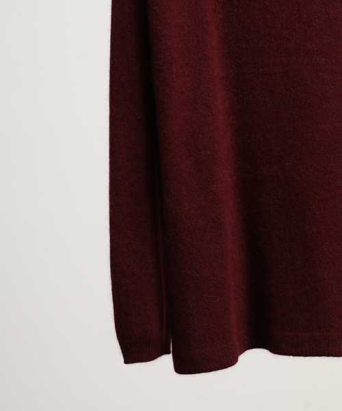 wjk black（ﾀﾞﾌﾞﾙｼﾞｪｲｹｲﾌﾞﾗｯｸ）の「【wjk black】≪STUDIOUS限定≫ラクーンシャギークルーネックニット（ニット/セーター・メンズ・ブラック/ワインレッド/サンドベージュ・3/2/1）」の15枚目の写真