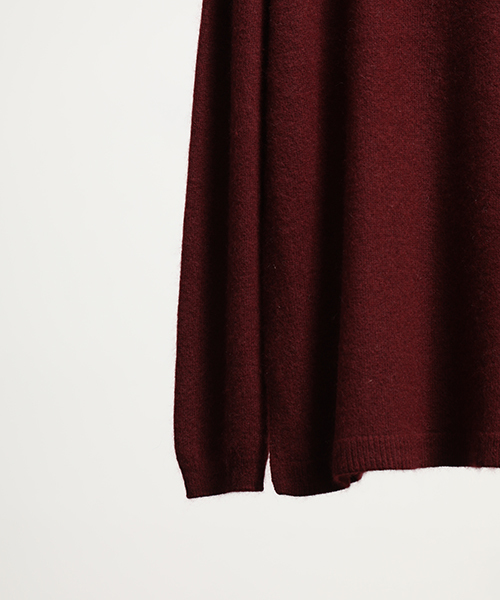 wjk black（ﾀﾞﾌﾞﾙｼﾞｪｲｹｲﾌﾞﾗｯｸ）の「【wjk black】≪STUDIOUS限定≫ラクーンシャギークルーネックニット（ニット/セーター・メンズ・ブラック/ワインレッド/サンドベージュ・3/2/1）」の8枚目の写真