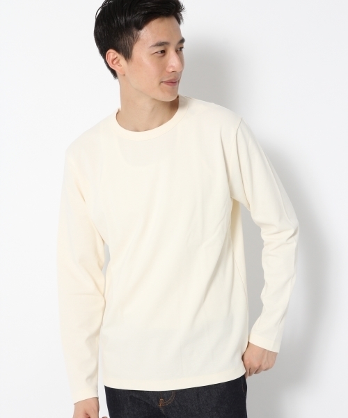 GLOBAL WORK（グローバルワーク）の「サカリバクルーネック長袖Ｔ/758125（Tシャツ/カットソー・メンズ・ネイビー/ホワイト/イエロー/レッド/グレー・LARGE/SMALL/MEDIUM/X-LARGE）」の2枚目の写真