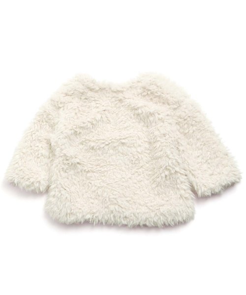 apres les cours（アプレレクール）の「ループカーディガン（カーディガン/ボレロ・キッズ・レッド/オフホワイト・100/110/120/130/140/80/90）」の7枚目の写真