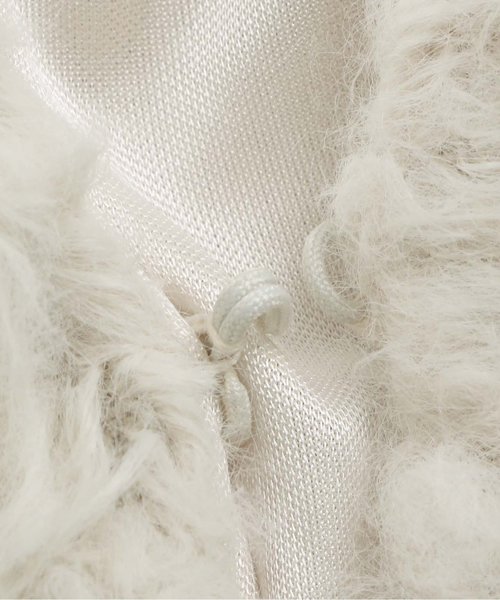 apres les cours（アプレレクール）の「ループカーディガン（カーディガン/ボレロ・キッズ・レッド/オフホワイト・100/110/120/130/140/80/90）」の6枚目の写真