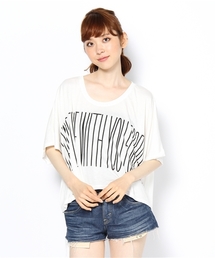 スクエアロゴS丈Tシャツ