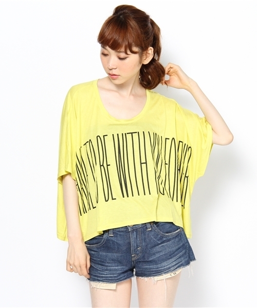 LOVE BOAT（ラブ・ボート）の「スクエアロゴS丈Tシャツ（Tシャツ/カットソー・レディース・ホワイト系/ブラック系/ブルー系/グリーン系2・FREE）」の3枚目の写真
