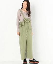 Another Edition | サイドリボンカーゴサロペット(カーゴパンツ)