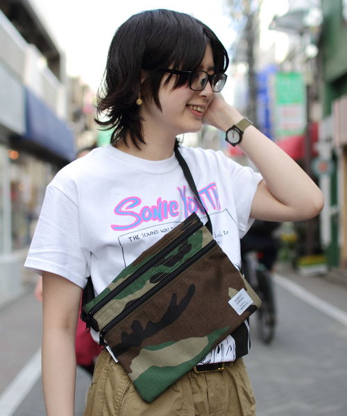 PARROTT CANVAS（パロットキャンバス）の「PARROTT CANVAS / パロットキャンバス　サコッシュ　 SACOSHE（ショルダーバッグ・メンズ・ブラック/カモフラージュ/グリーン/カーキブラウン/ネイビー/パープル・FREE）」の6枚目の写真