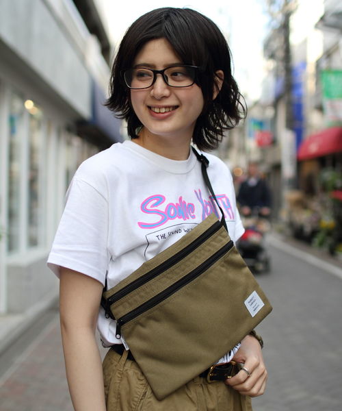 PARROTT CANVAS（パロットキャンバス）の「PARROTT CANVAS / パロットキャンバス　サコッシュ　 SACOSHE（ショルダーバッグ・メンズ・ブラック/カモフラージュ/グリーン/カーキブラウン/ネイビー/パープル・FREE）」の3枚目の写真