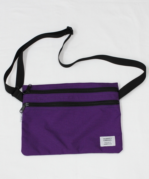 PARROTT CANVAS（パロットキャンバス）の「PARROTT CANVAS / パロットキャンバス　サコッシュ　 SACOSHE（ショルダーバッグ・メンズ・ブラック/カモフラージュ/グリーン/カーキブラウン/ネイビー/パープル・FREE）」の21枚目の写真