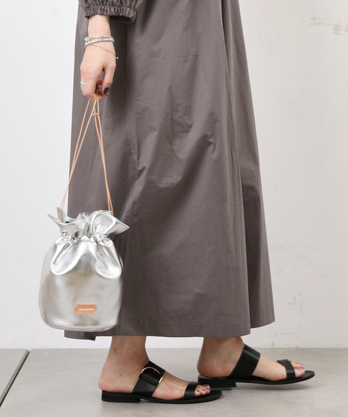 PAPILLONNER（パピヨネ）の「【Can Cam5月号掲載】バンブーバケツトート（ショルダーバッグ・レディース・シルバー/イエロー・FREE）」の9枚目の写真