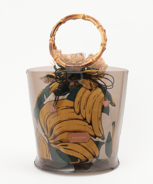 PAPILLONNER（パピヨネ）の「【Can Cam5月号掲載】バンブーバケツトート（ショルダーバッグ・レディース・シルバー/イエロー・FREE）」の5枚目の写真