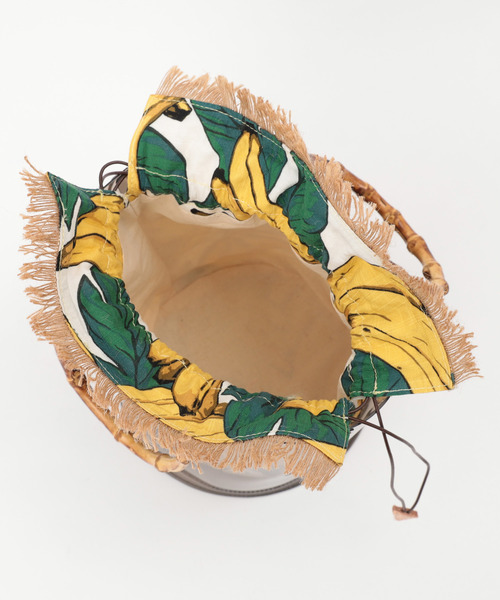 PAPILLONNER（パピヨネ）の「【Can Cam5月号掲載】バンブーバケツトート（ショルダーバッグ・レディース・シルバー/イエロー・FREE）」の7枚目の写真