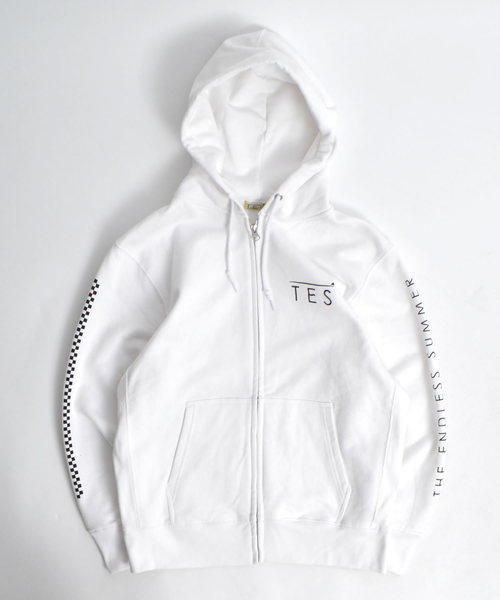 ROOPTOKYO(ループトウキョウ)の「ROOPTOKYO×TES 別注 ジップ パーカー(パーカー・メンズ・ホワイト/グレー・S/M/L)」の11枚目の写真