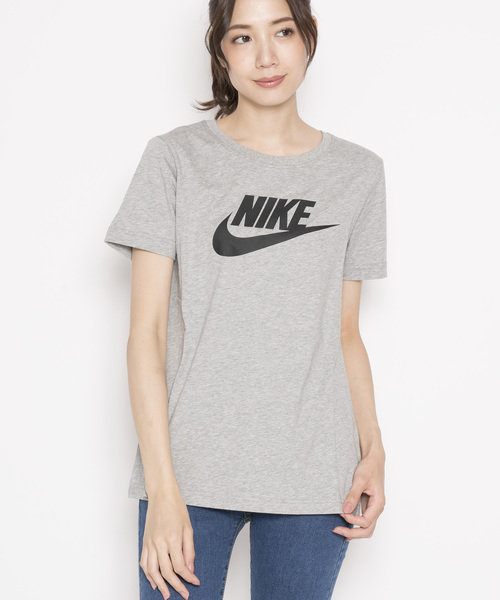 NIKE（ナイキ）の「【NIKE】吸湿性抜群コットン100%ロゴTシャツ（Tシャツ/カットソー・レディース・ホワイト/ピンク/ブラック/ブルー/ピンク系その他/グレー/ホワイト×ブラック・L/M/S/XL）」の5枚目の写真