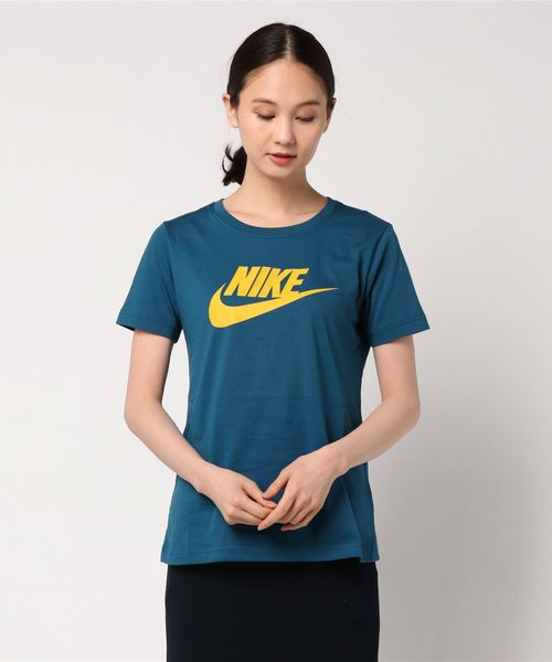 NIKE（ナイキ）の「【NIKE】吸湿性抜群コットン100%ロゴTシャツ（Tシャツ/カットソー・レディース・ホワイト/ピンク/ブラック/ブルー/ピンク系その他/グレー/ホワイト×ブラック・L/M/S/XL）」の10枚目の写真