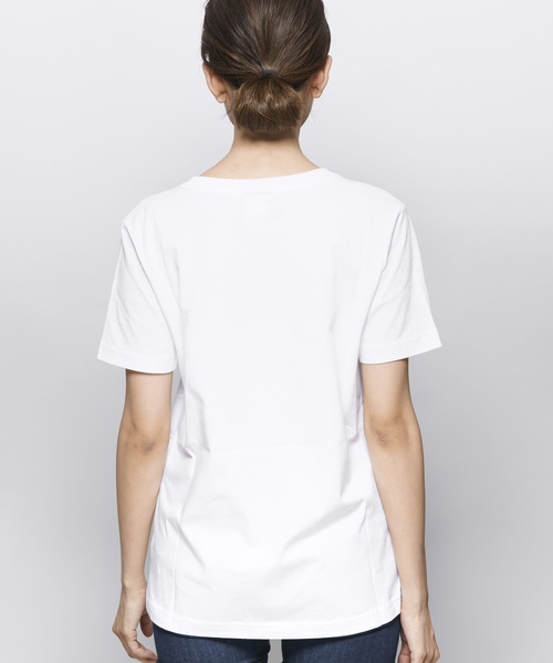 NIKE（ナイキ）の「【NIKE】吸湿性抜群コットン100%ロゴTシャツ（Tシャツ/カットソー・レディース・ホワイト/ピンク/ブラック/ブルー/ピンク系その他/グレー/ホワイト×ブラック・L/M/S/XL）」の14枚目の写真