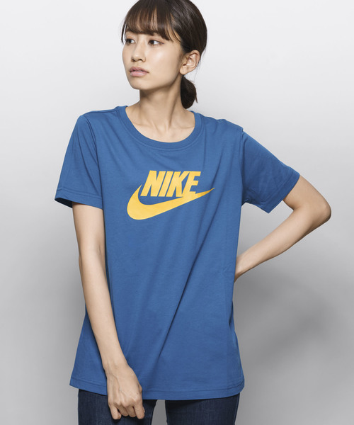 NIKE（ナイキ）の「【NIKE】吸湿性抜群コットン100%ロゴTシャツ（Tシャツ/カットソー・レディース・ホワイト/ピンク/ブラック/ブルー/ピンク系その他/グレー/ホワイト×ブラック・L/M/S/XL）」の22枚目の写真