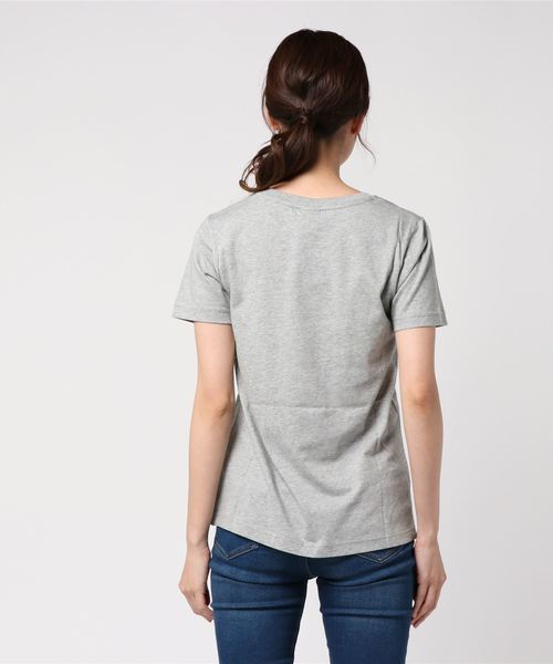 NIKE（ナイキ）の「【NIKE】吸湿性抜群コットン100%ロゴTシャツ（Tシャツ/カットソー・レディース・ホワイト/ピンク/ブラック/ブルー/ピンク系その他/グレー/ホワイト×ブラック・L/M/S/XL）」の9枚目の写真