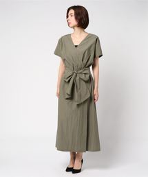 PrimaryNavyLabel:コットンカシュクールワンピース