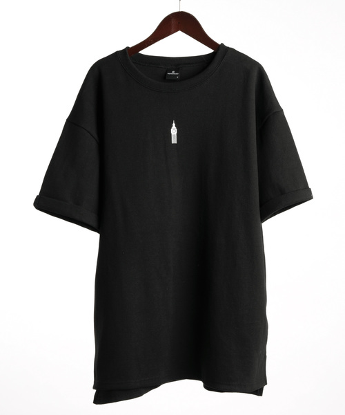 MONO-MART（モノマート）の「ワールドワンポイントオーバーカットソー/Heavy Cotton(1/2 sleeve)（Tシャツ/カットソー・メンズ・ホワイト/ブラック/グレー/グリーン/ピンク・FREE）」の9枚目の写真