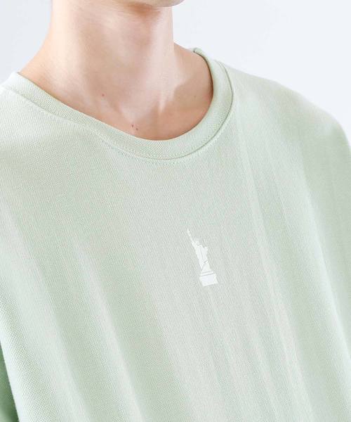 MONO-MART（モノマート）の「ワールドワンポイントオーバーカットソー/Heavy Cotton(1/2 sleeve)（Tシャツ/カットソー・メンズ・ホワイト/ブラック/グレー/グリーン/ピンク・FREE）」の18枚目の写真