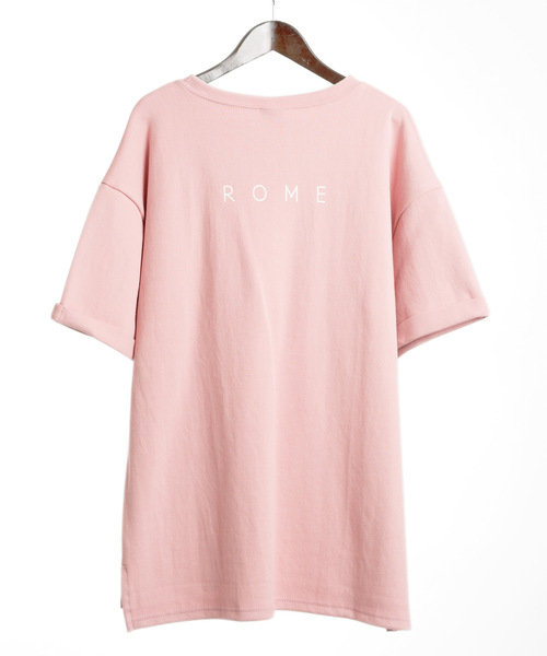 MONO-MART（モノマート）の「ワールドワンポイントオーバーカットソー/Heavy Cotton(1/2 sleeve)（Tシャツ/カットソー・メンズ・ホワイト/ブラック/グレー/グリーン/ピンク・FREE）」の16枚目の写真