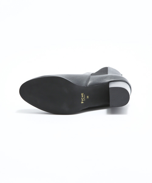 PICHE ABAHOUSE（ピシェ アバハウス）の「【晴雨兼用】6ｃｍサイドゴアブーツ（ブーツ・レディース・ブラック/グレー/ダークブラウン・34/35/36/37/38/39/40）」の6枚目の写真