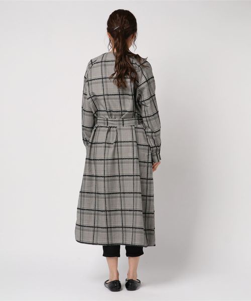 cepo（セポ）の「モールヤーンチェックコート（ノーカラージャケット