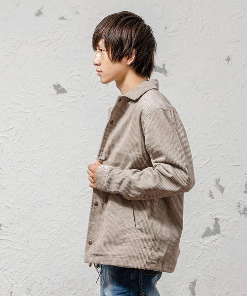 MinoriTY(マイノリティ)の「コーチジャケット/ルーズシルエット/5.5Wコーデュロイ(その他アウター・メンズ・ブラック/ベージュ/ブラウン・M/L)」の9枚目の写真
