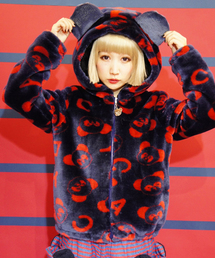 candy stripper フーデッド ファーコート N244 candy stripper フーデッド ファーコート N244