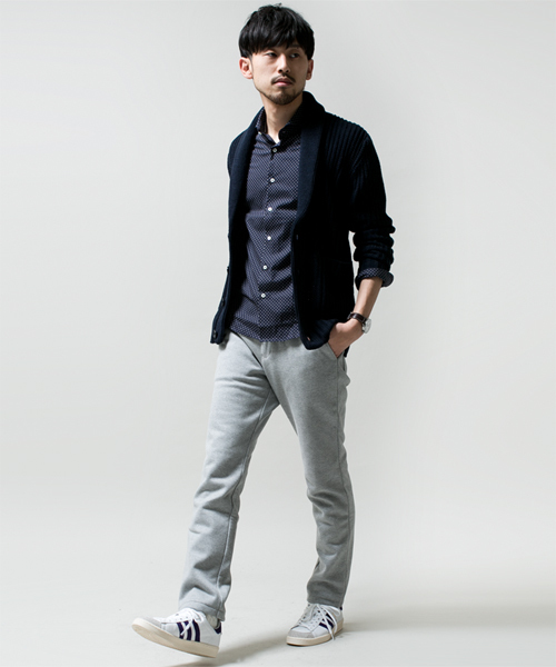 NANO universe（ナノユニバース）の「防風ウィンドサーモスウェットパンツ（その他パンツ・メンズ・トップグレー/チャコール/ネイビー/ブラック・SMALL/MEDIUM/LARGE/X-LARGE）」の14枚目の写真