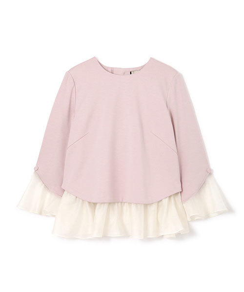 JILL STUART（ジルスチュアート）の「◆《Endy ROBE》マヌエラペプラムブラウス（シャツ/ブラウス・レディース・ブラック/パープル・SMALL/MEDIUM）」の4枚目の写真