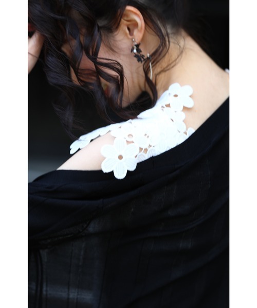 cawaii(カワイイ)の「大活躍 咲き誇る花タンクトップインナー(タンクトップ・レディース・ブラック/ラベンダー/ダークグレー/ブルー/ホワイト・M/XXL/L)」の11枚目の写真
