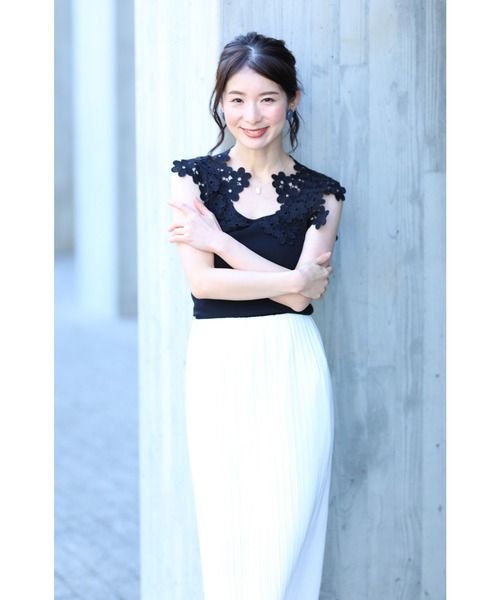 cawaii(カワイイ)の「大活躍 咲き誇る花タンクトップインナー(タンクトップ・レディース・ブラック/ラベンダー/ダークグレー/ブルー/ホワイト・M/XXL/L)」の18枚目の写真