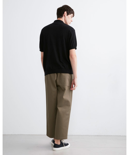 Traditional Weatherwear ブラウン ニットポロシャツ セール】【MEN'S】KNIT POLO（ポロシャツ）｜Traditional