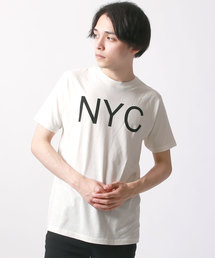 プリント半袖クルーネックTシャツ
