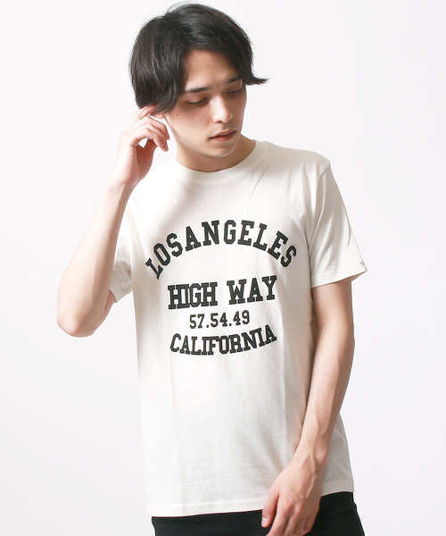 SHISKY（シスキー）の「プリント半袖クルーネックTシャツ（Tシャツ/カットソー・メンズ・A/B/C/D/E/F/G/H/I/J/K/L/M/N/O/P/Q/R/S/T・M/L）」の6枚目の写真