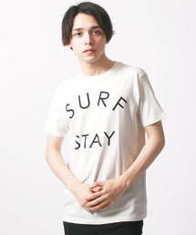 プリント半袖クルーネックTシャツ