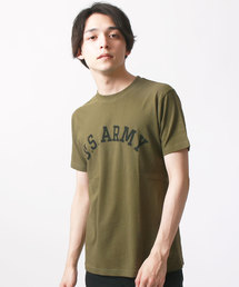プリント半袖クルーネックTシャツ