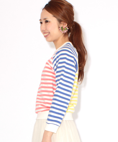 Ray BEAMS（レイビームス）の「●◎PETER JENSEN×Ray BEAMS / 別注 ミニ スウェット（スウェット・レディース・ホワイト/ネイビー/その他1・ONE SIZE）」の13枚目の写真